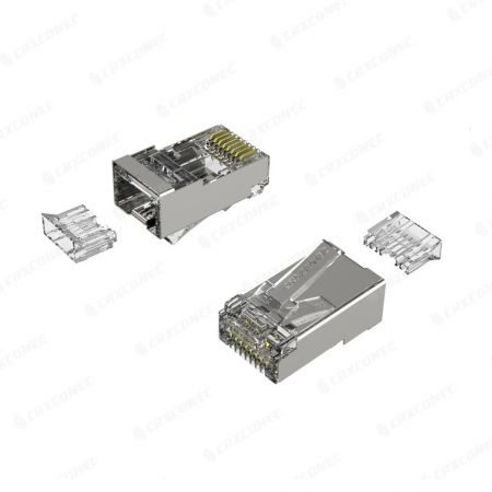 Netwerk Cat.6A STP-connector RJ45 met insert 3 omhoog 5 omlaag